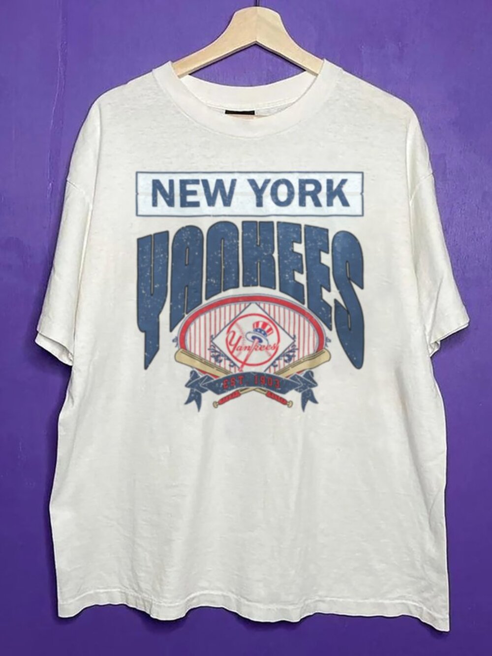 Vintage New York Yankees EST 1903 Baseball T Shirt, World Series MLB Shirt Tee